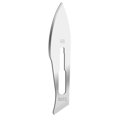 Knivsblad nr. B/23 til skaft nr. 4 til mange forskellige medicinske behov.